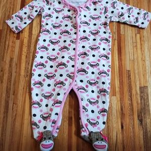 Sock Monkey Footie